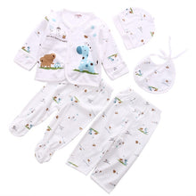 Load image into Gallery viewer, 0-3M Newborn Baby Unisex Clothes Underwear Animal Print Shirt and Pants 2PCS Boys Girls Cotton Soft