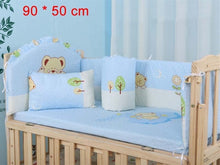 Load image into Gallery viewer, 5Pcs/Set Cartoon Animated Crib Bed Bumper For Newborns 100%Cotton Comfortable Children's Bed Protector Baby Washable Bedding Set