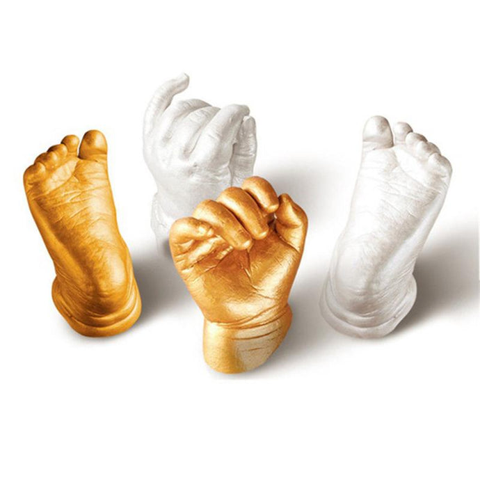 Novelty 3D Plaster Handprint Footprint Baby Mould Party Supplies Home DIY Gift Decoracion Hand Footprint Makers Baby Souvenirs