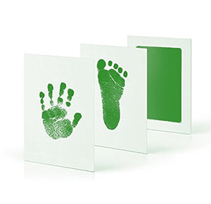 Footprint Imprint Kit Baby Ink Pad Storage Memento Ink Newborn Photo Frame Kits Baby Souvenir Drawer Inkless Handprint Casting