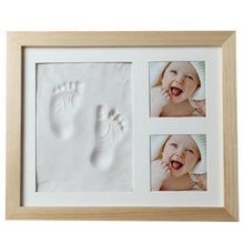 Load image into Gallery viewer, Baby Hand&amp;Foot Print Hands Feet Mold Maker Bebe Baby Photo Frame With Cover Fingerprint Mud Set Baby Growth Memorial Gift
