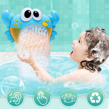 Load image into Gallery viewer, Bubble Machine Crabs Music Light Electric Bubble Maker Baby Kids Outdoor Swimming Bathtub Soap Machine with Music Water Toy Cute