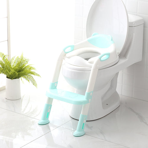 Potty Training Seat with Step Stool Ladder for Kids Boys Girls Toddlers-Comfortable Safe Potty  Seat with Anti-Slip Pads Ladder