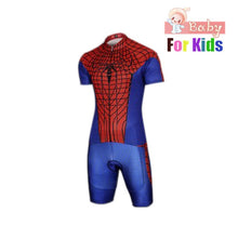 Load image into Gallery viewer, Kids Spider Man Cycling Jersey Wear Short Sleeves Cycling Set Boys Bike Clothing Ropa Ciclismo Girl Cycling Clothing Sports Suit