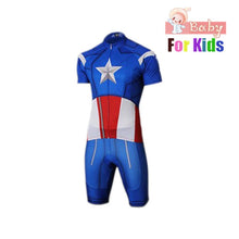 Load image into Gallery viewer, Kids Spider Man Cycling Jersey Wear Short Sleeves Cycling Set Boys Bike Clothing Ropa Ciclismo Girl Cycling Clothing Sports Suit