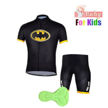 Load image into Gallery viewer, Kids Spider Man Cycling Jersey Wear Short Sleeves Cycling Set Boys Bike Clothing Ropa Ciclismo Girl Cycling Clothing Sports Suit